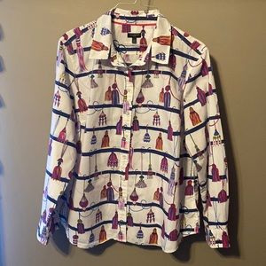 Talbots petite classic cotton blouse